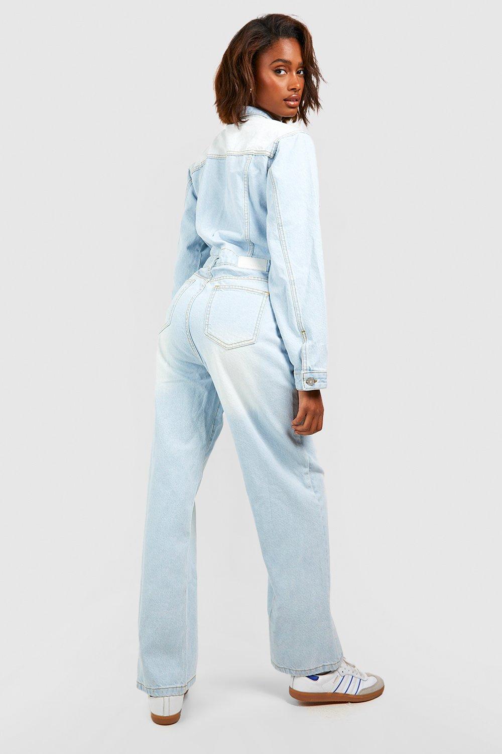 Boohoo denim store boiler suit